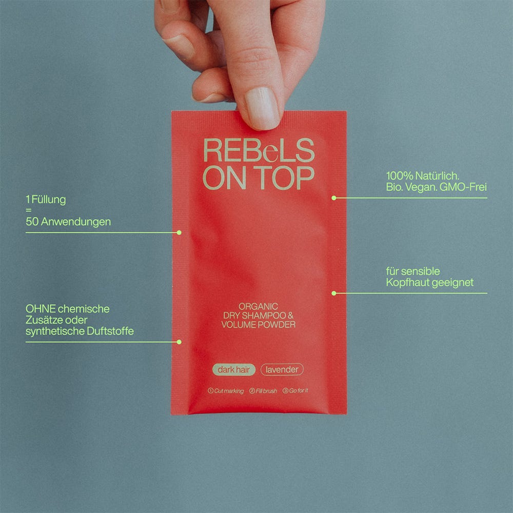 REBeLS ON TOP Trockenshampoo Dark Refill 3x10 g