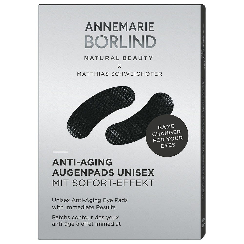 ANNEMARIE BÖRLIND UNISEX SOFORT-EFFEKT Anti-Aging Augenpads Black