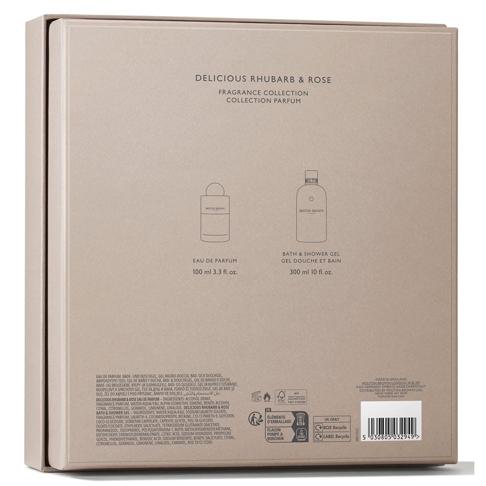 Molton Brown Delicious Rhubarb & Rose Parfüm Geschenkset
