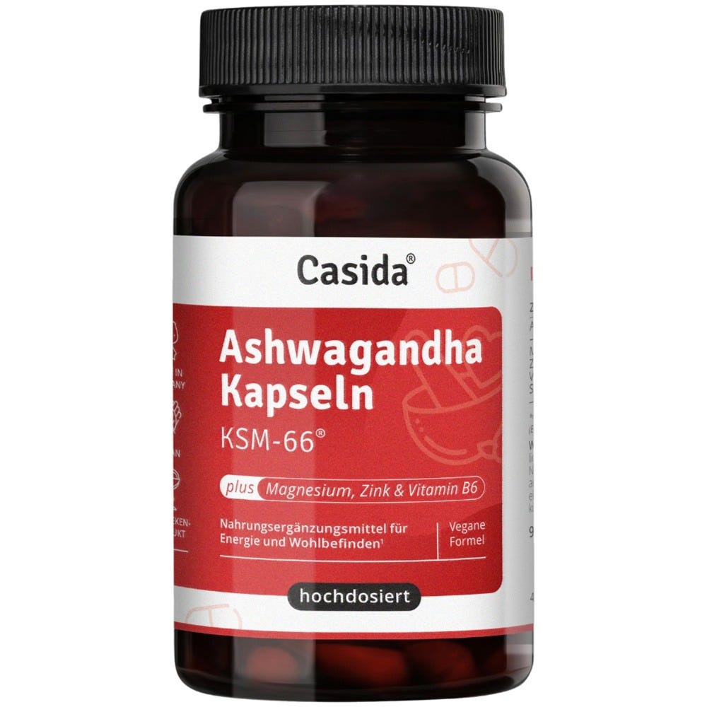 Casida Ashwagandha Kapseln KSM-66 90 Kapseln 