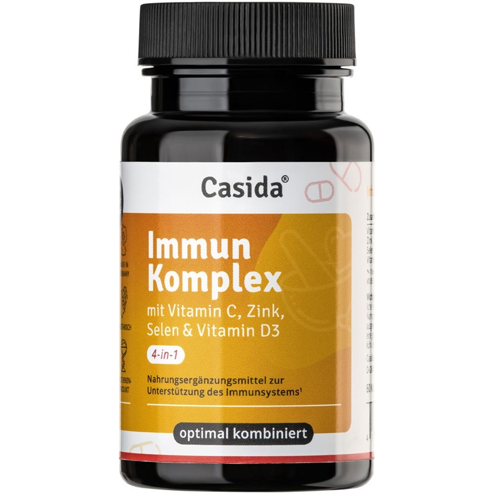 Casida Immun Komplex Vitamin C Zink + Selen 60 Kapseln 