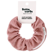 Lotta Curls Zipper Scrunchie Blush