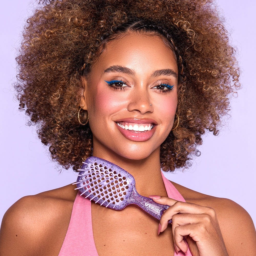 UNbrush Detangling Hair Brush Mini Amethyst