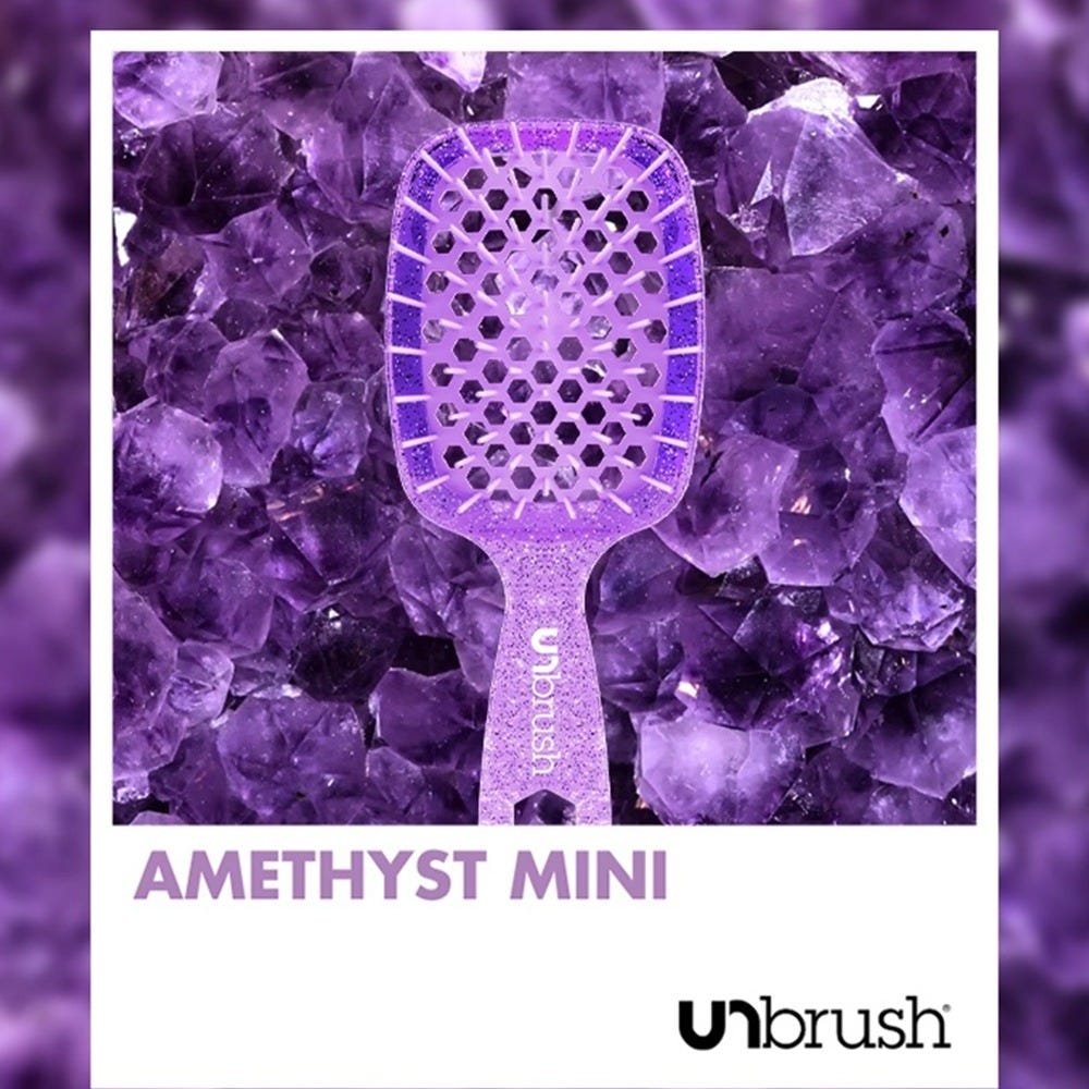 UNbrush Detangling Hair Brush Mini Amethyst