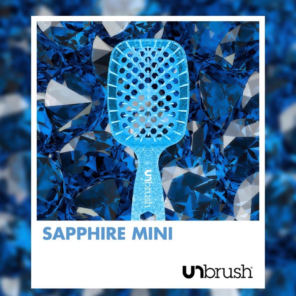 UNbrush Detangling Hair Brush Mini Sapphire
