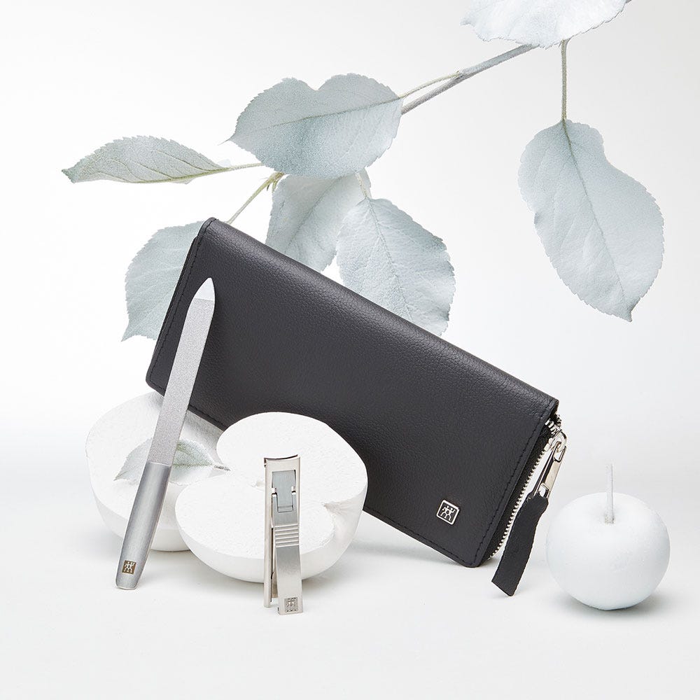 Zwilling Maniküre Pediküre Set 5tlg. mit Kombi-Nagelschere schwarz