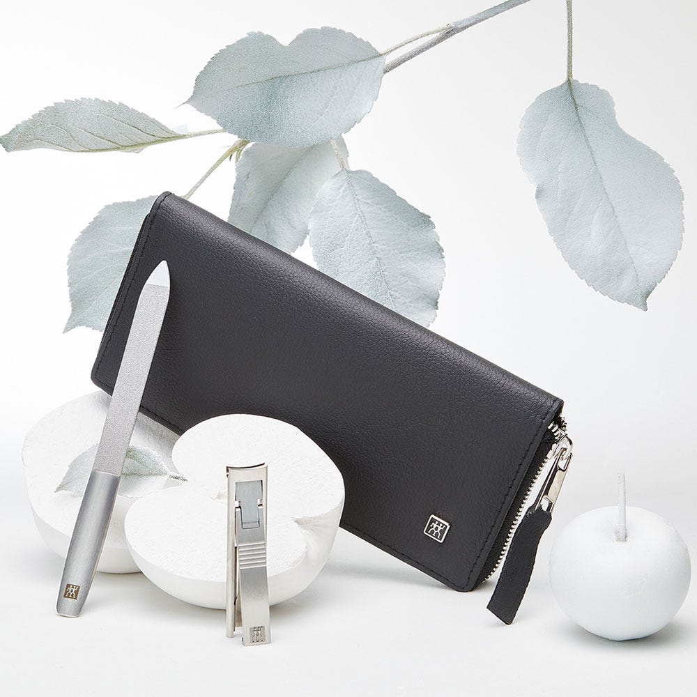 Zwilling Maniküre Pediküre Set 5tlg. mit Kombi-Nagelschere schwarz