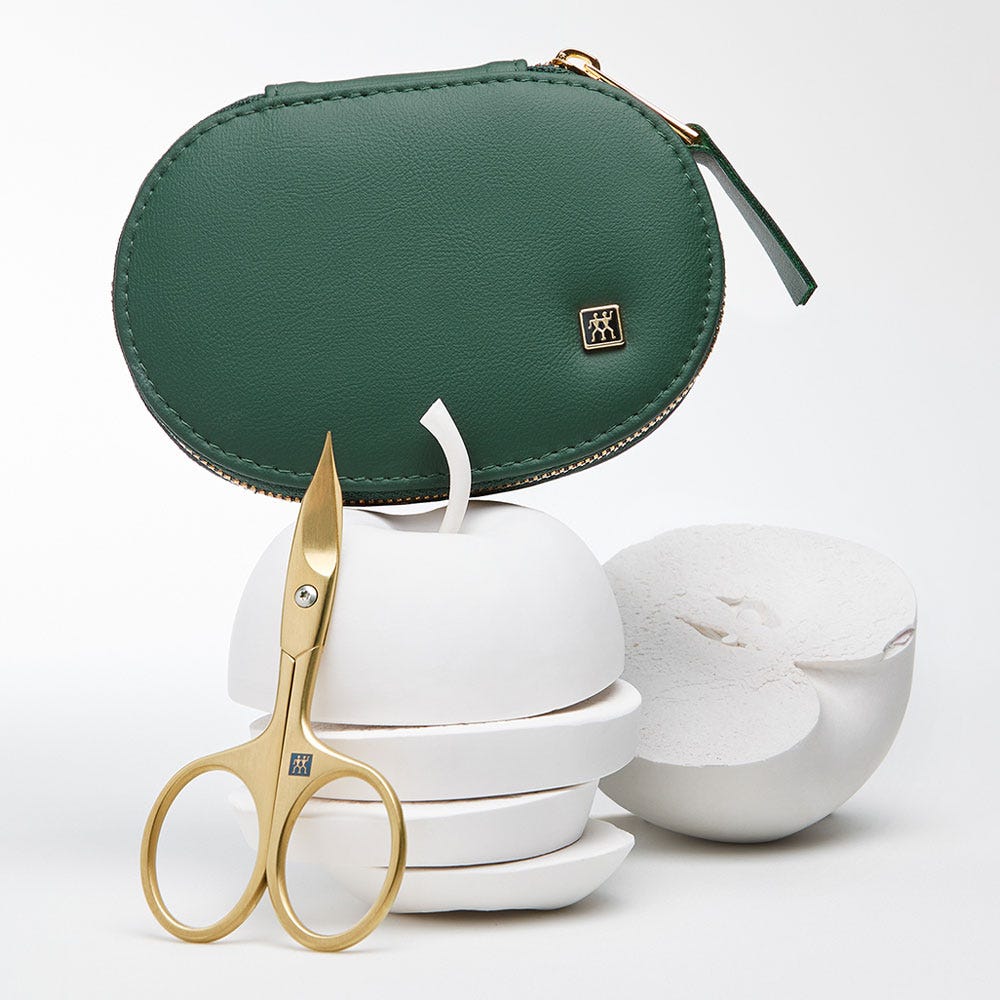 Zwilling Maniküre Pediküre Set 3tlg. mit Kombi-Nagelschere grün