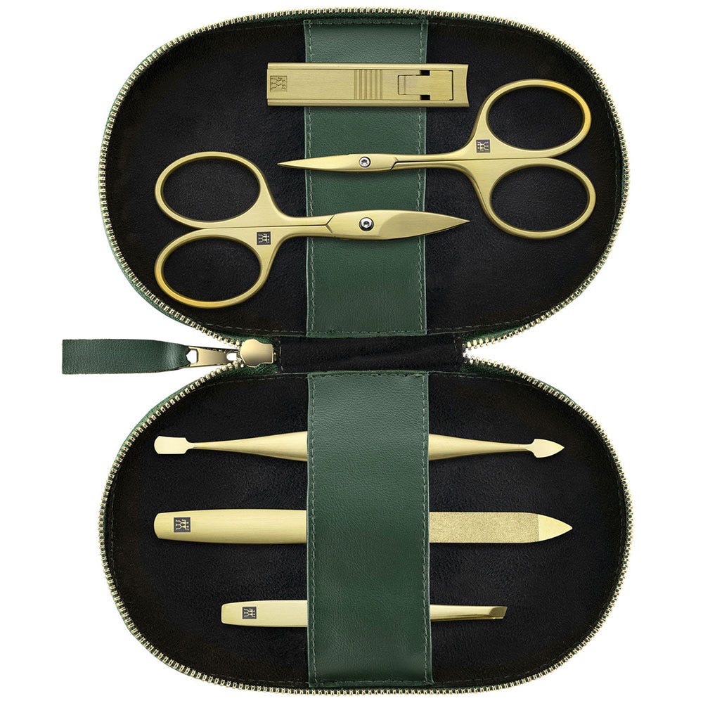 Zwilling Maniküre Pediküre Set 6tlg. mit Nagelschere grün