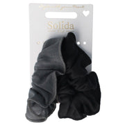 Solida Scrunchie grau/schwarz 2 Stück
