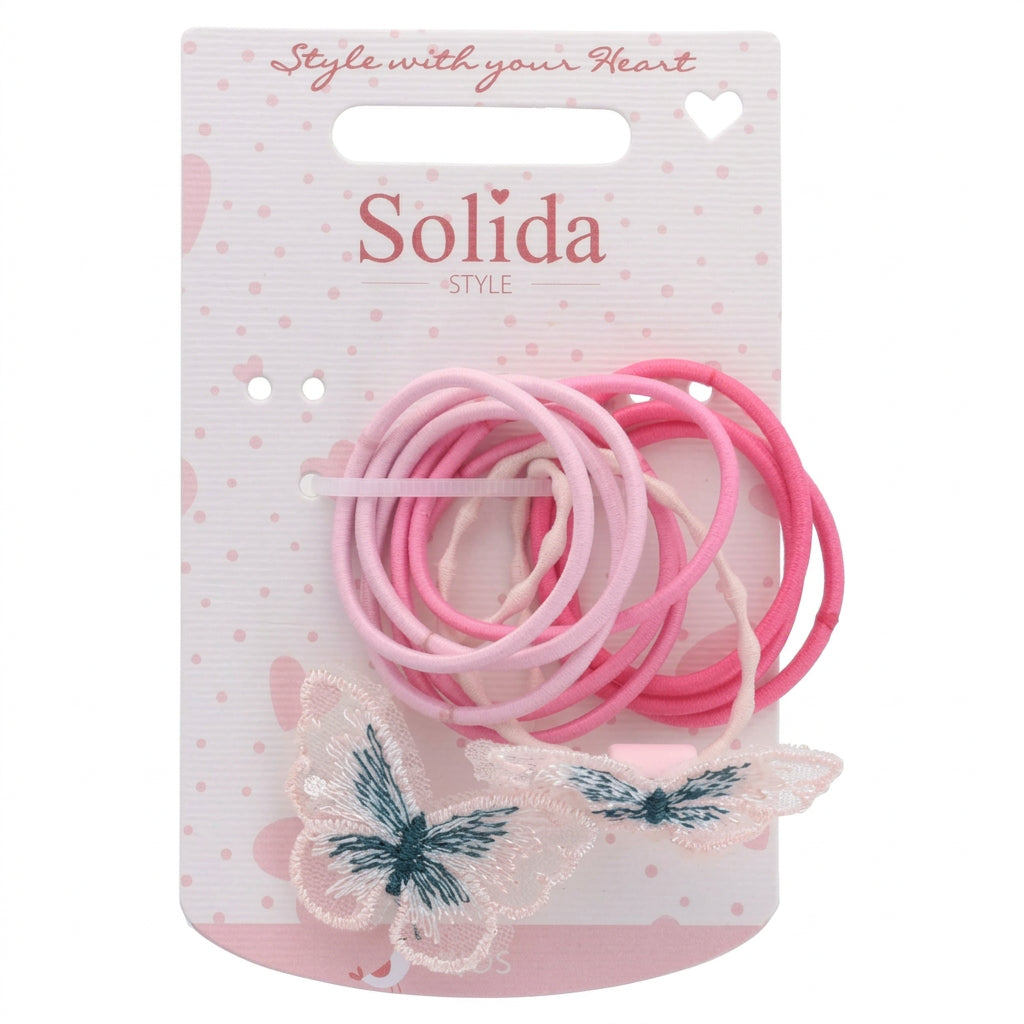Solida Haargummi Schmetterling Set