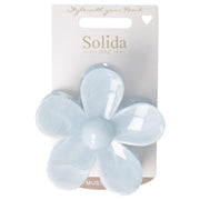 Solida Haarklammer Blume blau 