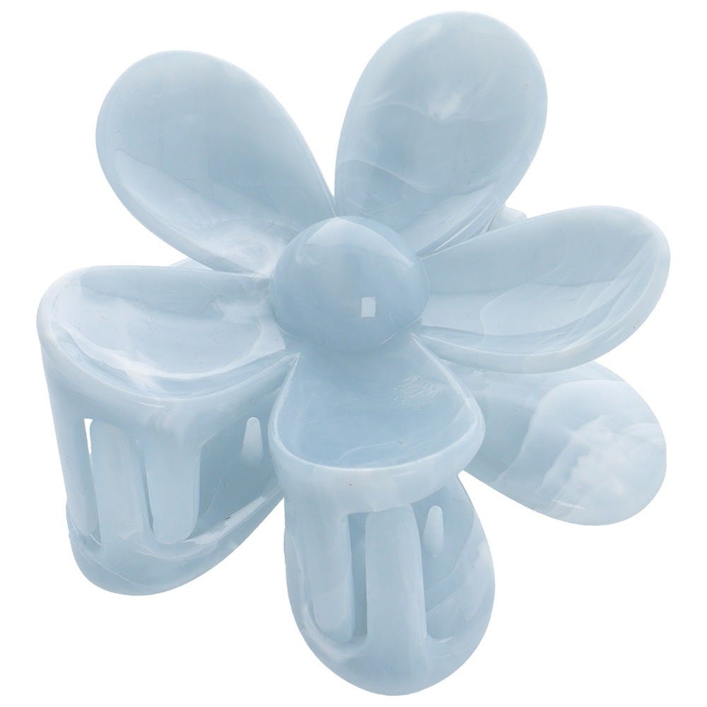 Solida Haarklammer Blume blau 