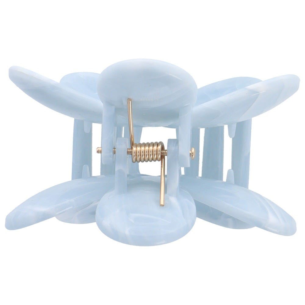 Solida Haarklammer Blume blau 