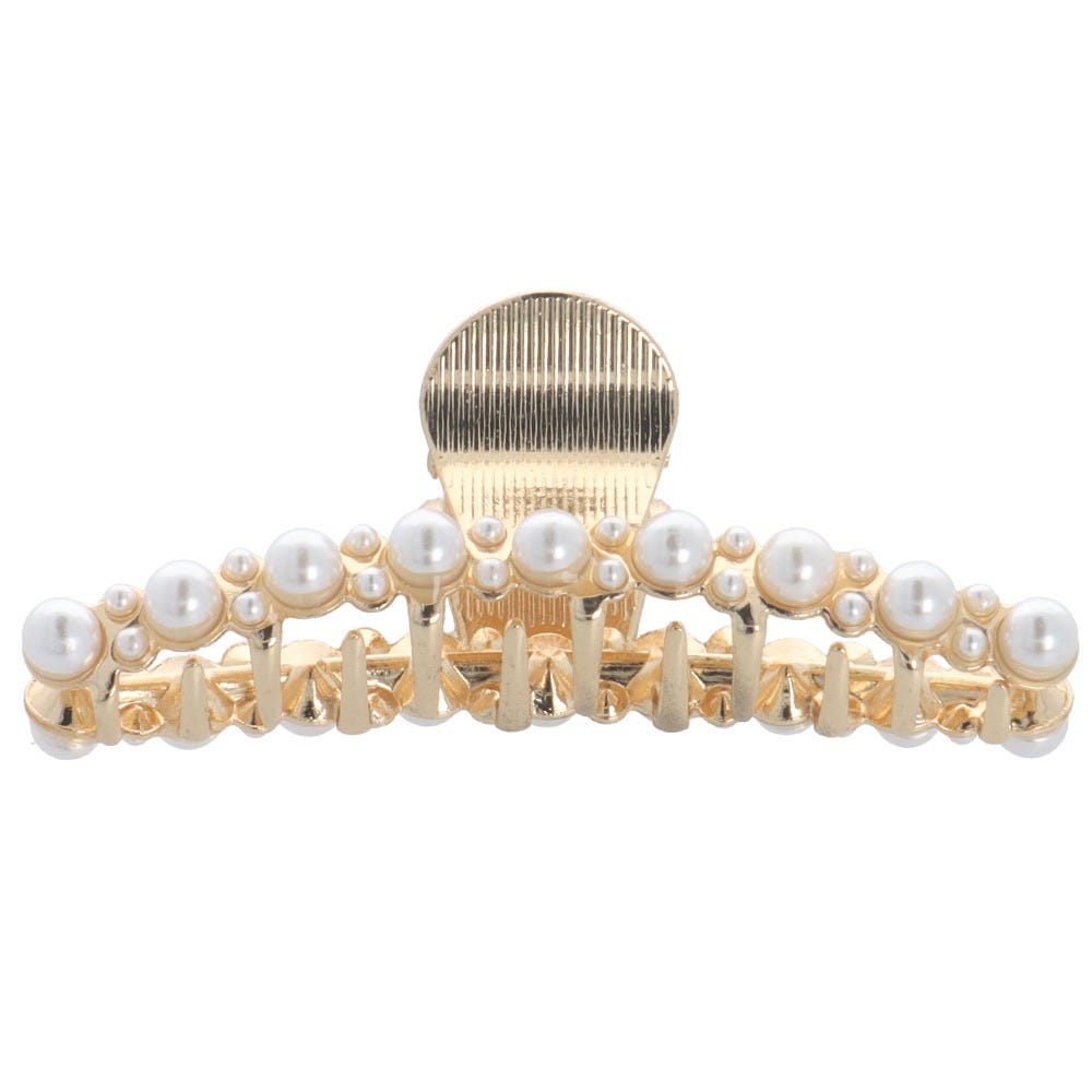Solida Haarklammer gold mit Perle