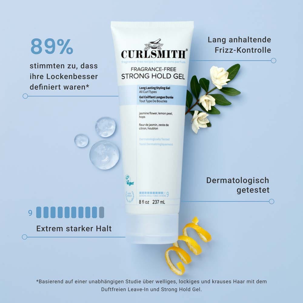 CURLSMITH Fragrance-Free Strong Hold Gel 237 ml