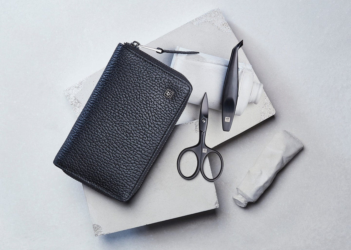 Zwilling Maniküre Pediküre Set 5 tlg. mit Nagelschere schwarz