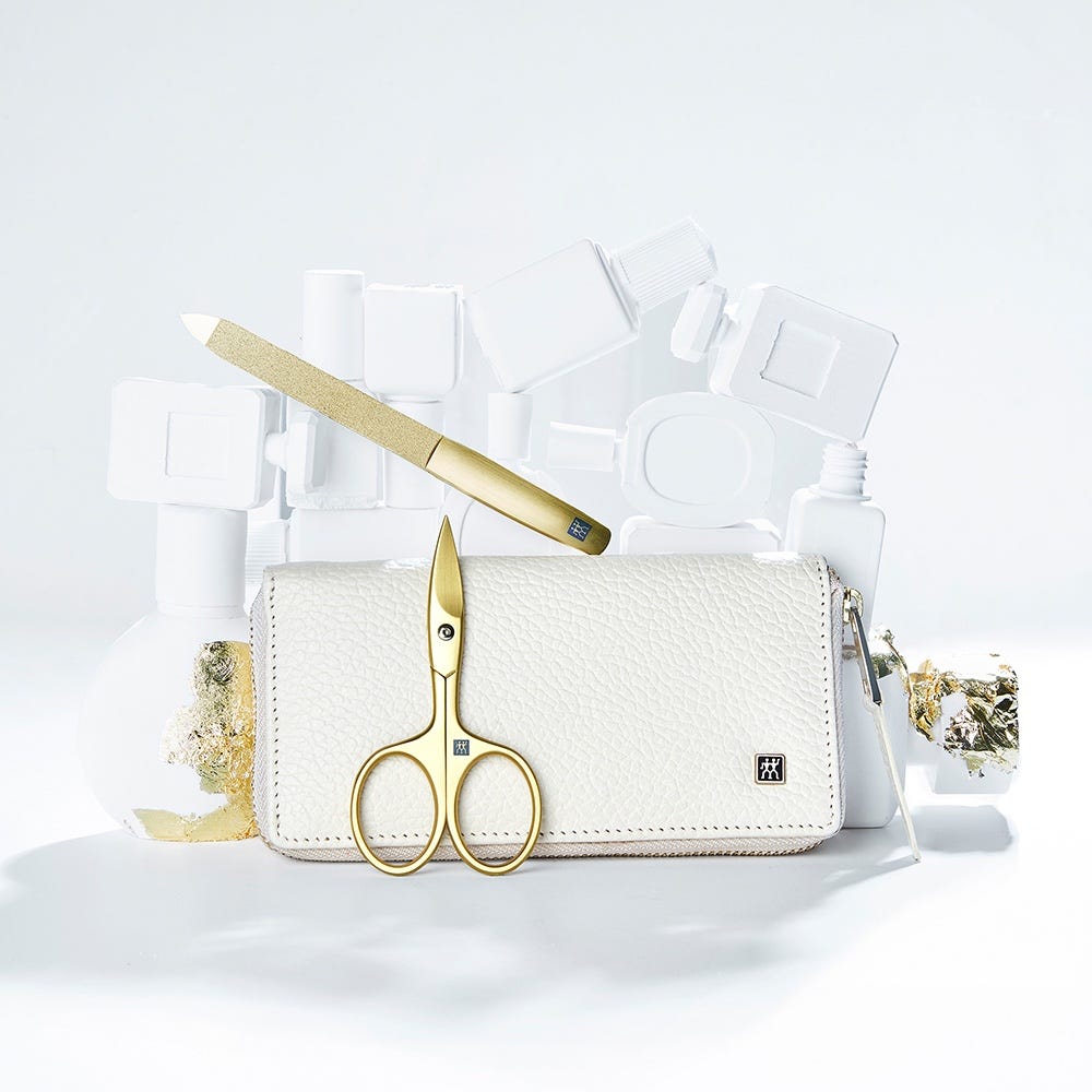 Zwilling Maniküre Pediküre Set 5 tlg. mit Nagelschere beige