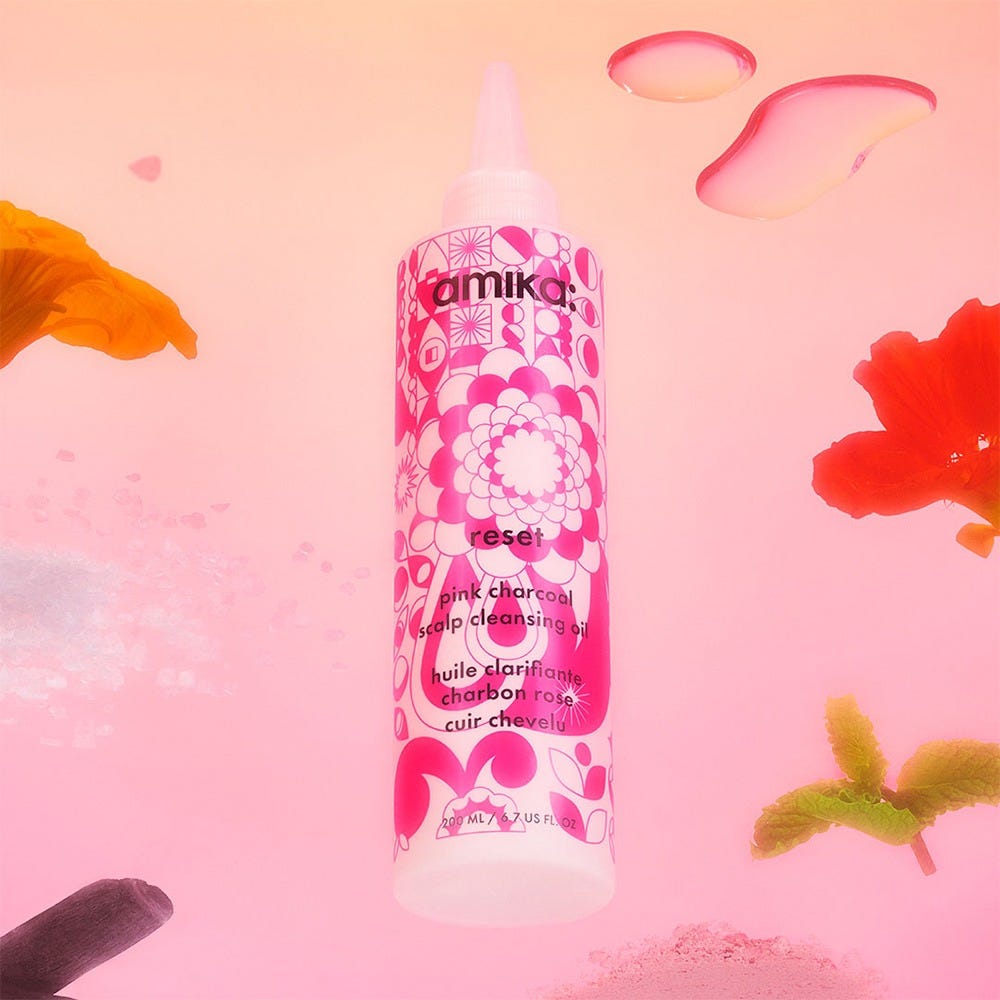 Amika Reset Pink Charcoal Scalp Cleans Oil 200 ml