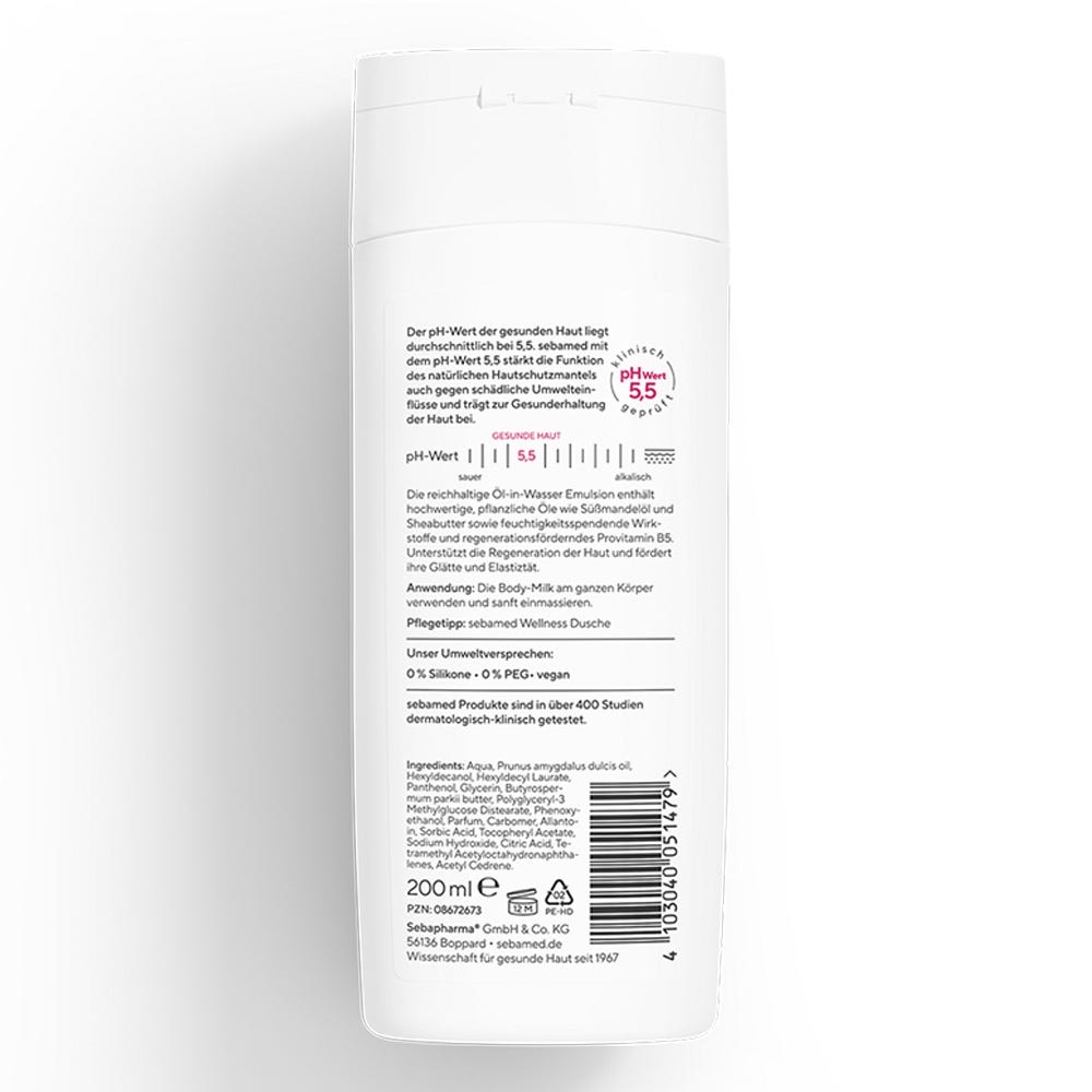 sebamed Body Milk mit Sheabutter Sümandelöl 200 ml