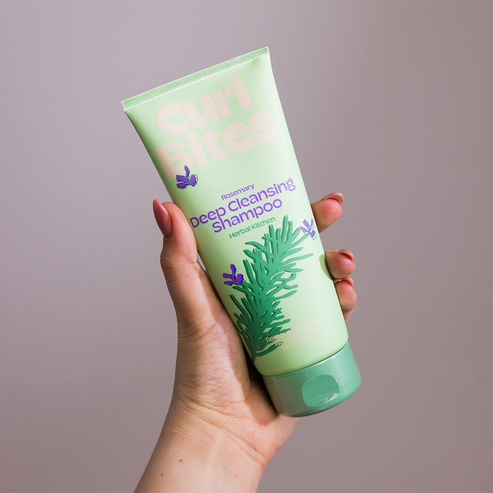 Curl Bites Rosemary Deep Cleansing Shampoo 200 ml