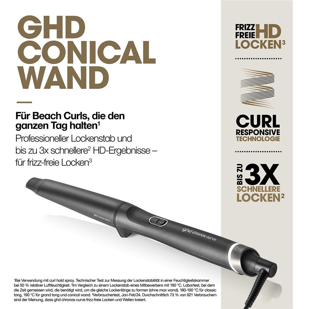 ghd chronos curve conical wand