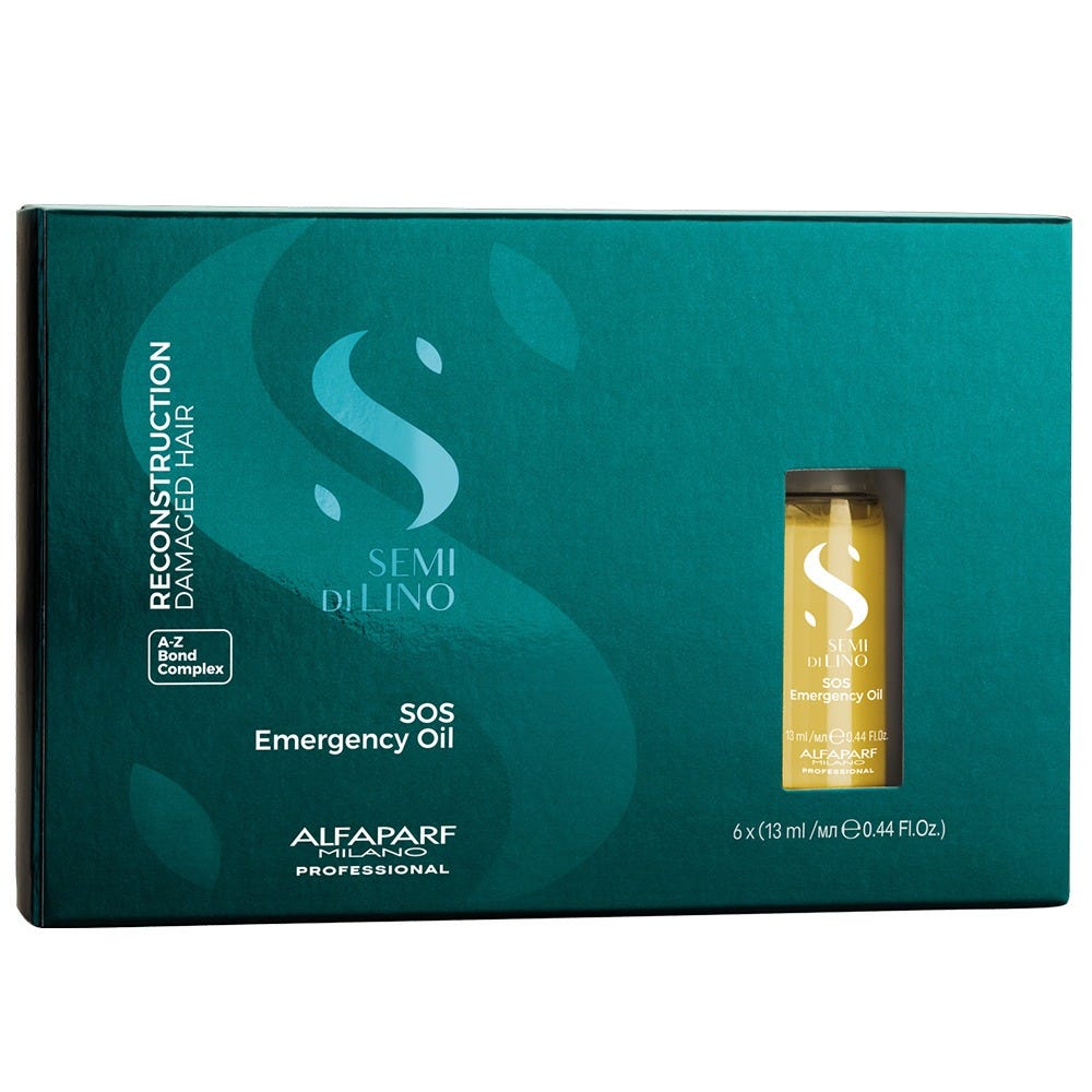 Alfaparf Milano Semi di Lino Reconstruction SOS Emergency Oil 6x13 ml 