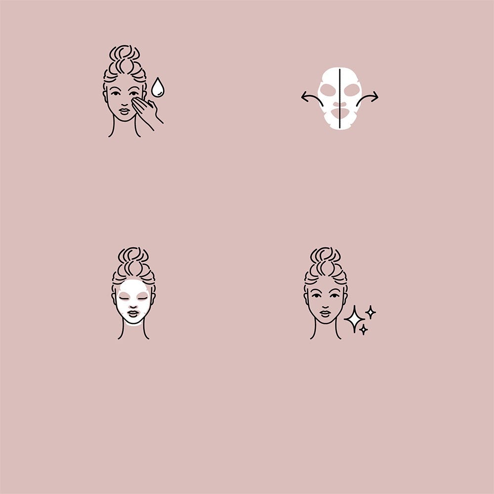 FRAUSCHMITZ Beauty Gesichtstuchmaske Face & Jawline 3er Set