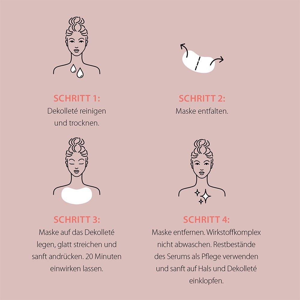 FrauSchmitz Beauty Dekolleté Tuchmaske 3er Set