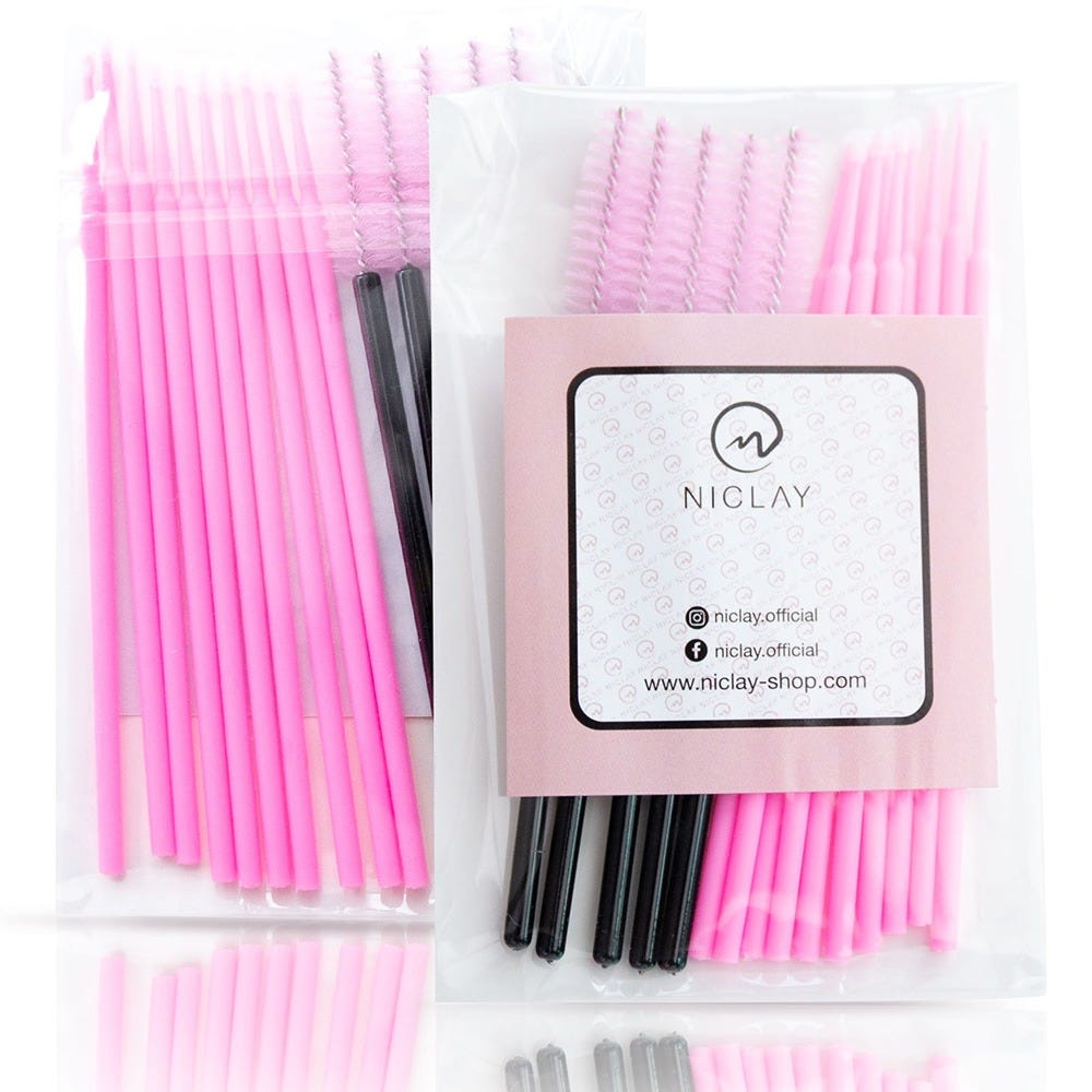 NICLAY Microbürstchen & Mascarabürsten Set