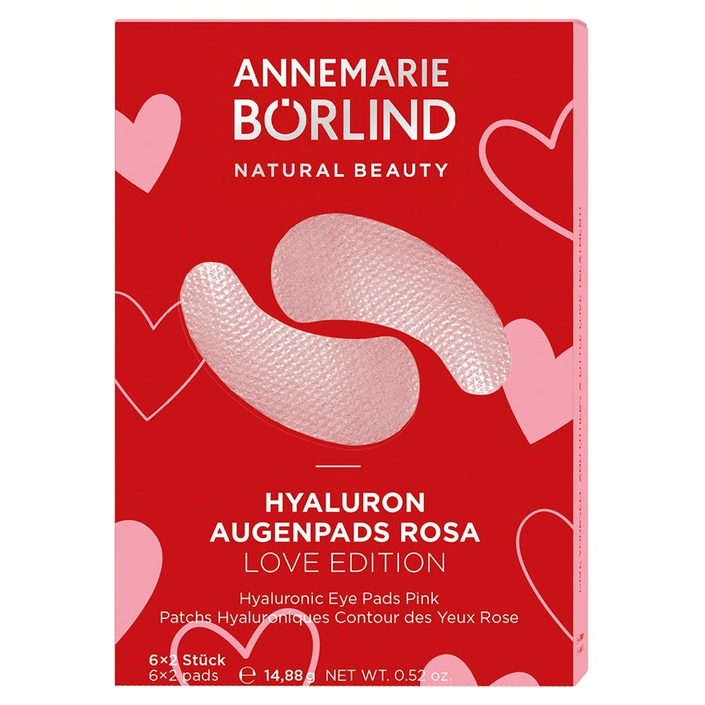 ANNEMARIE BÖRLIND Hyaluron Augenpads Rosa Love Edition 6 Paar