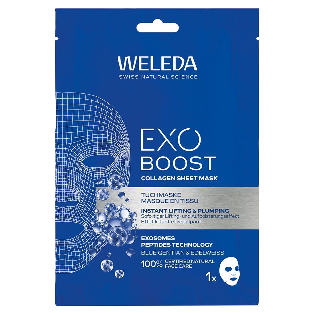 Weleda Exo Boost Tuchmaske Blauer Enzian & Edel 20 ml 