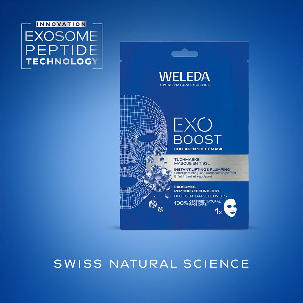 Weleda Exo Boost Tuchmaske Blauer Enzian & Edel 20 ml 