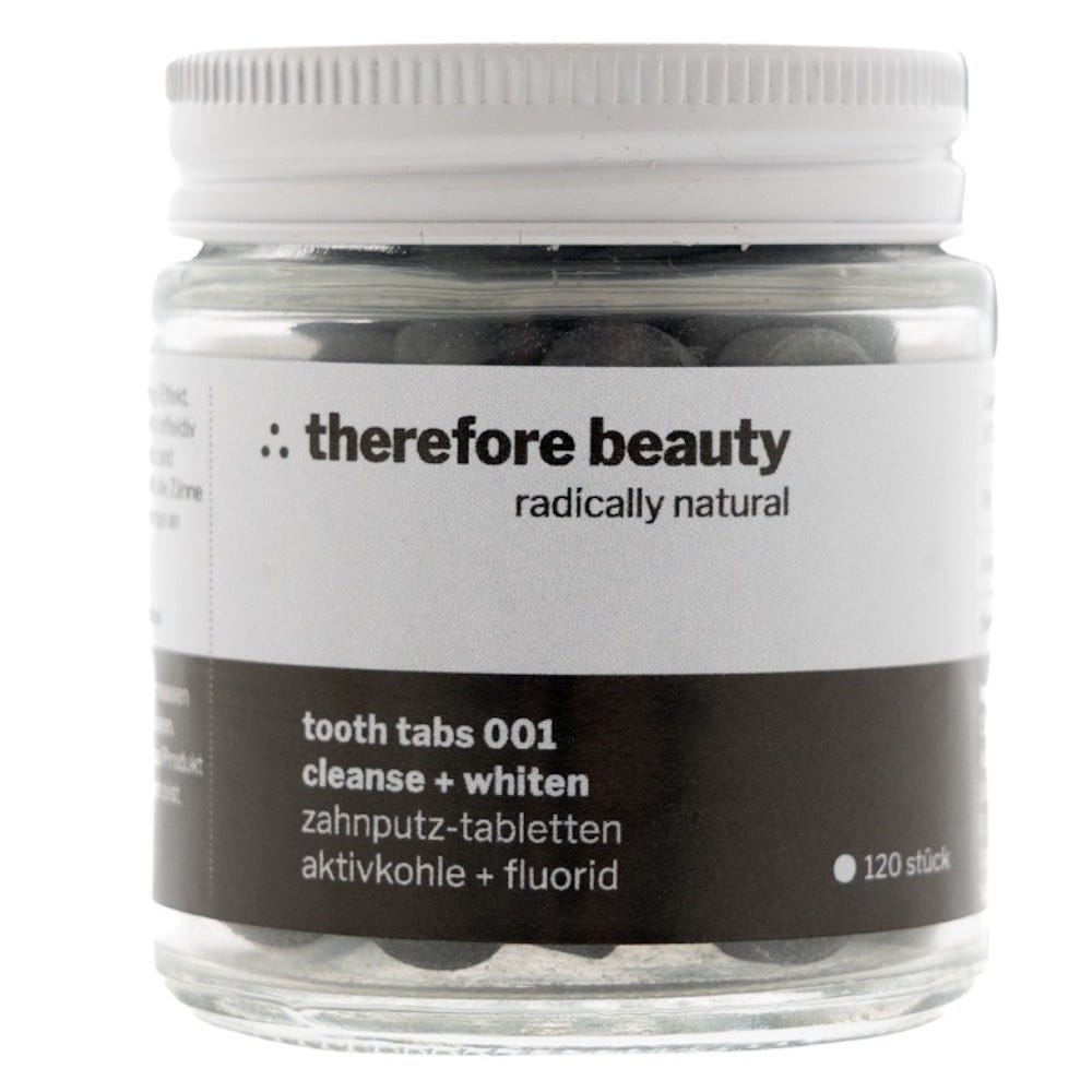 therefore Beauty Tooth Tabs 001 mit Aktivkohle + Fluor 54 g
