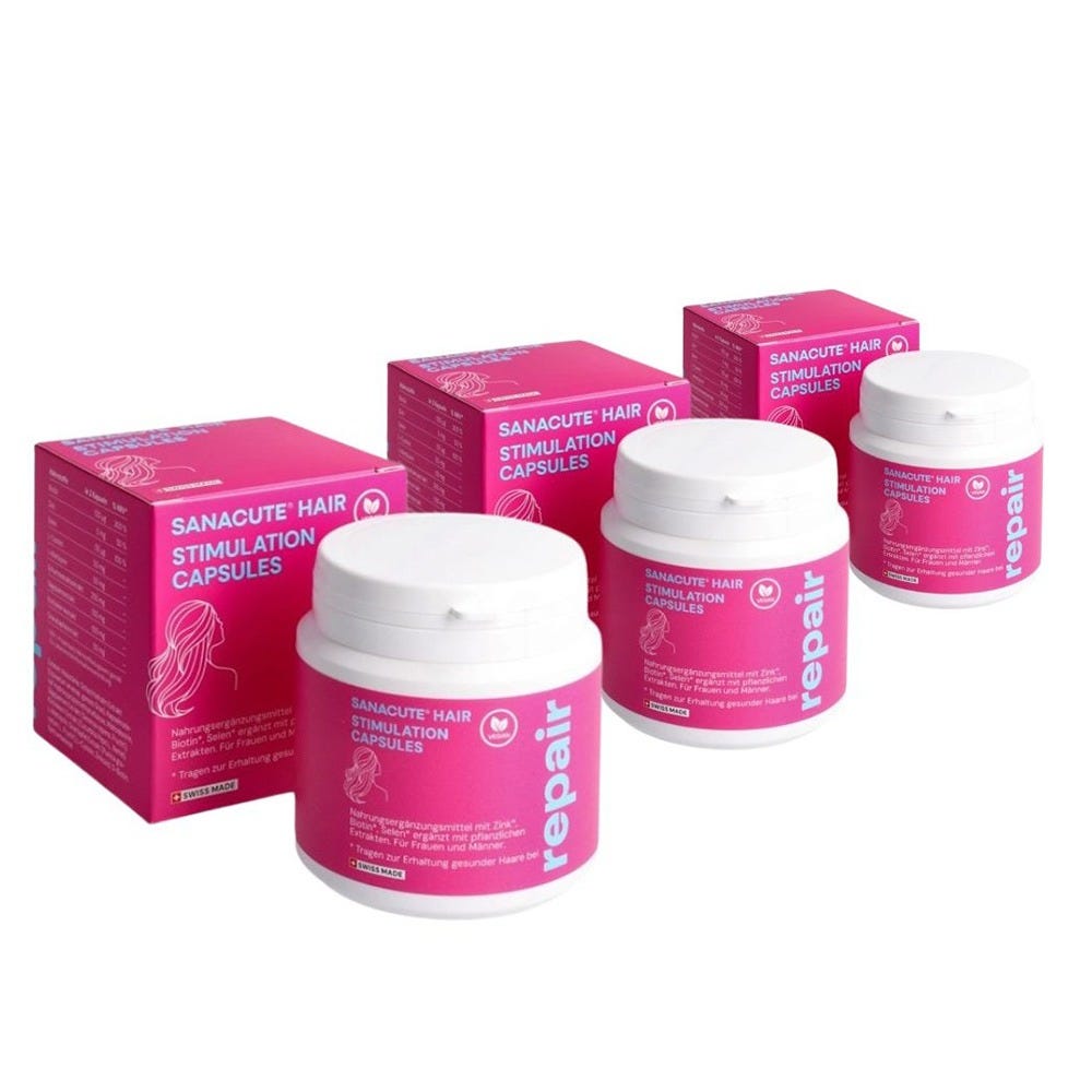 SANACUTE HAIR Stimulation Capsules 3 Monats Bundle