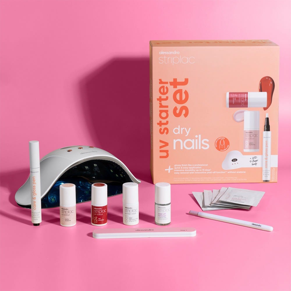 Alessandro Striplac Uv Starter Set Dry Nails 