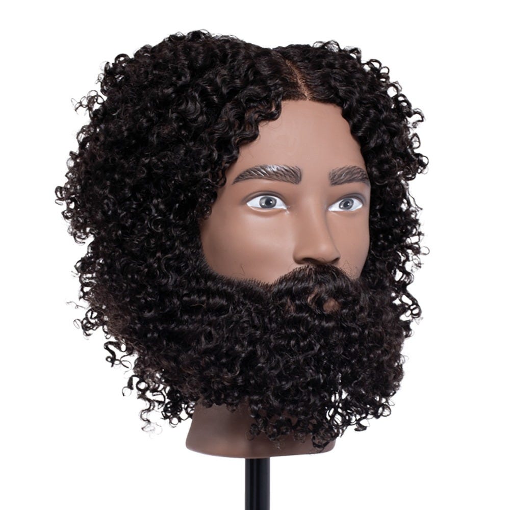 Pivot Point Elijah – Mannequinkopf aus 100 % Echthaar mit Textur