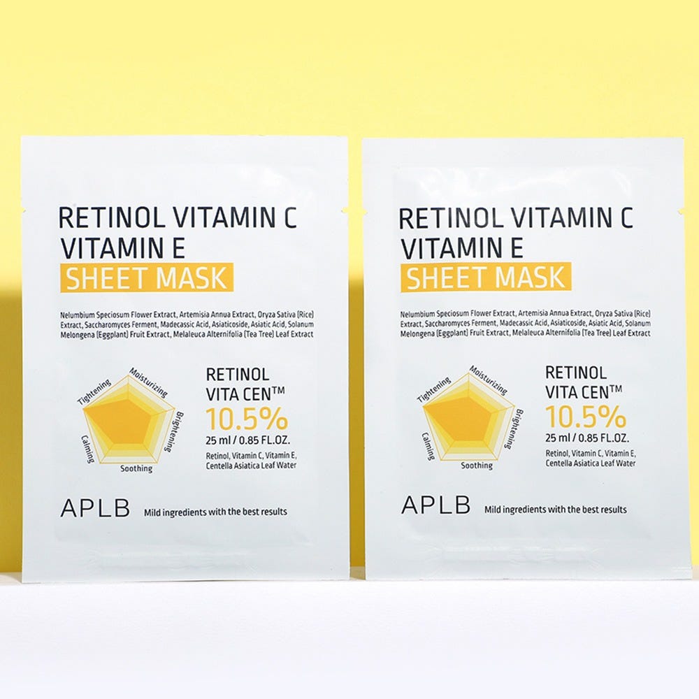 APLB Retinol Vitamin C Vitamin E Sheet Mask 25 ml