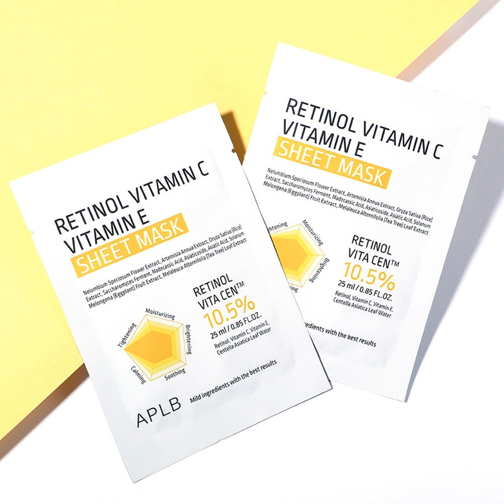 APLB Retinol Vitamin C Vitamin E Sheet Mask 25 ml