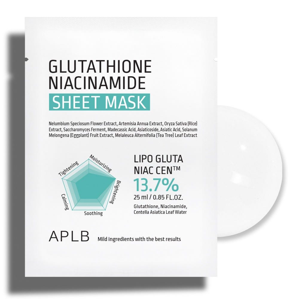 APLB Glutathione Niacinamide Sheet Mask 25 ml