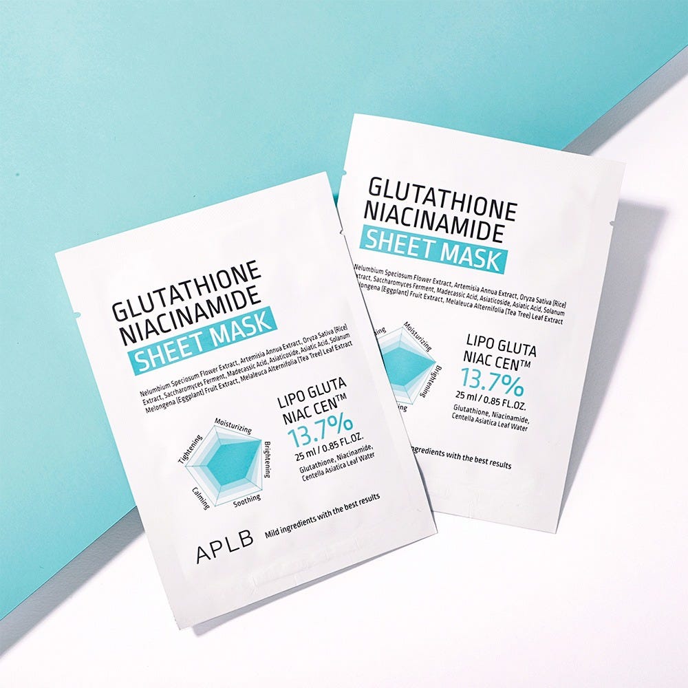APLB Glutathione Niacinamide Sheet Mask 25 ml