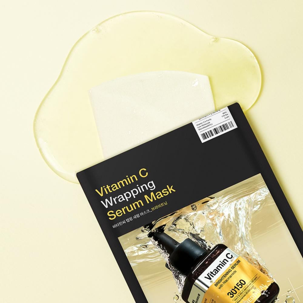 MEDIHEAL Vitamin C Wrapping Serum Mask Brightening 1 Stück