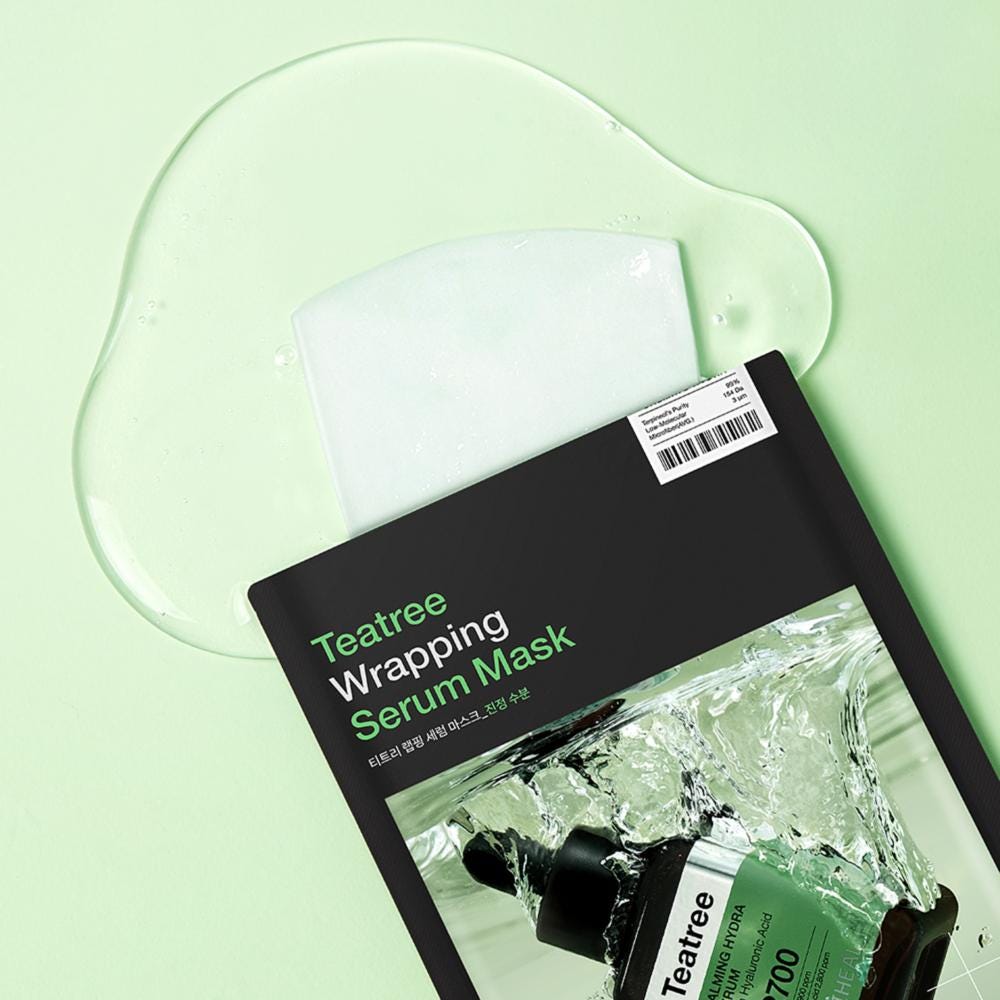 MEDIHEAL Teatree Wrapping Serum Mask Calming Hydra 10 Stück