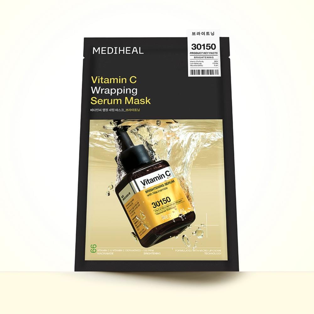 MEDIHEAL Vitamin C Wrapping Serum Mask Brightening 10 Stück