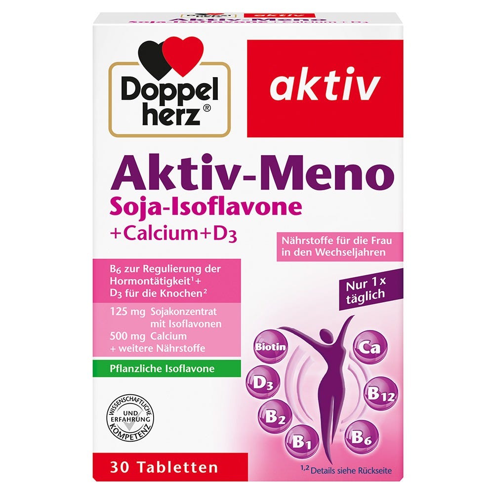 Doppelherz Aktiv-Meno Soja-Isoflavone + Calcium + D3 30 Stück