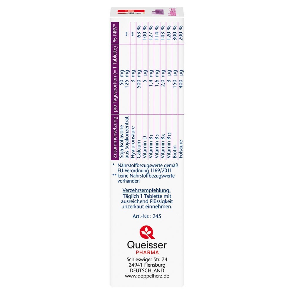 Doppelherz Aktiv-Meno Soja-Isoflavone + Calcium + D3 30 Stück