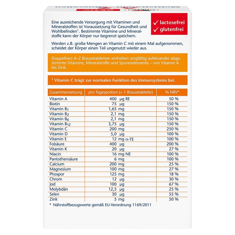Doppelherz A-Z Brausetabletten 6x15 Stück