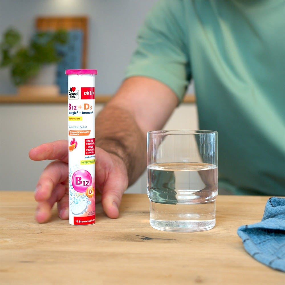 Doppelherz B12 + D3 Brausetabletten 15 Stück