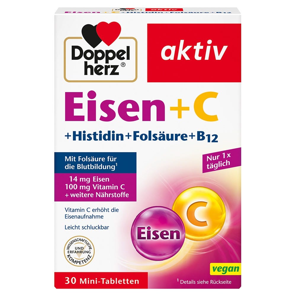 Doppelherz Eisen + C  30 Stück