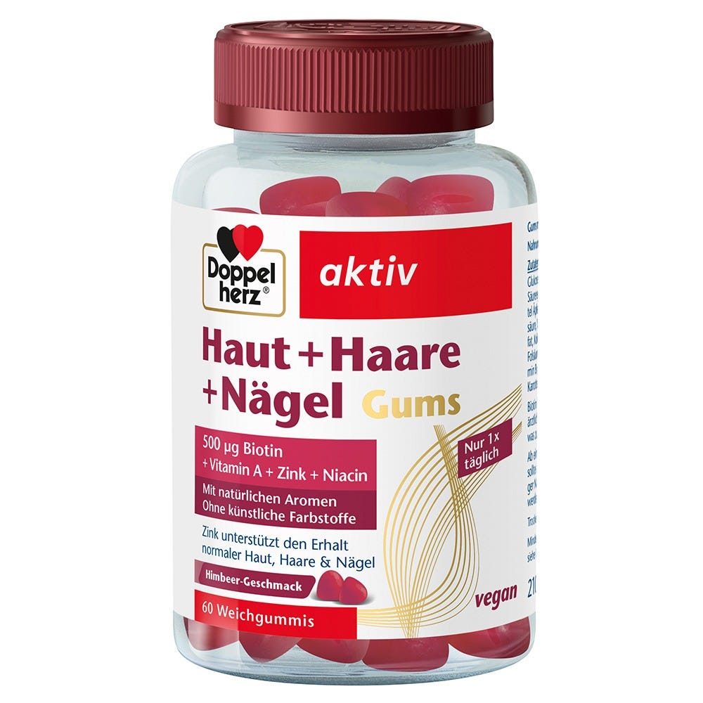 Doppelherz Haut + Haare + Nägel Gums 60 Stück